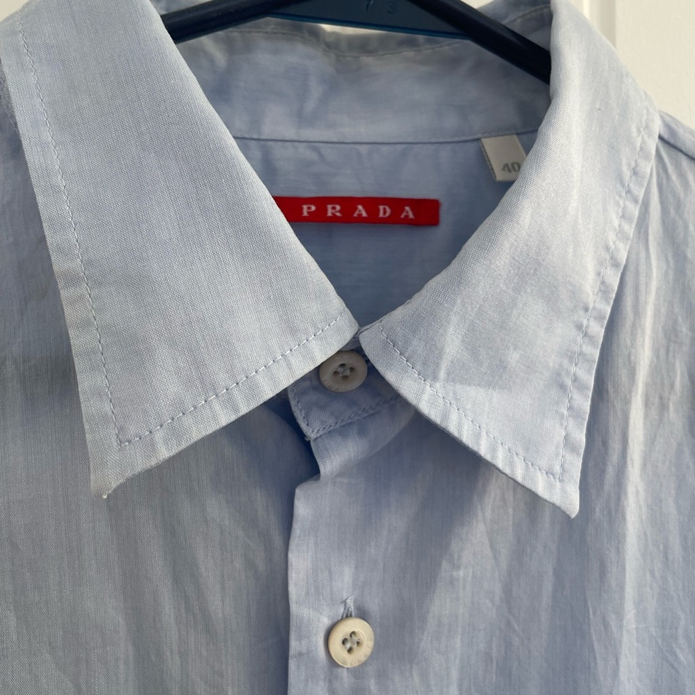 100% authentic Prada Men's/Women's Light Blue Shirt unisex